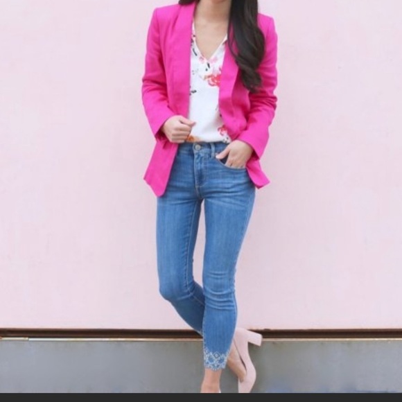 LOFT LINEN BLEND BLAZER - Picture 4 of 5